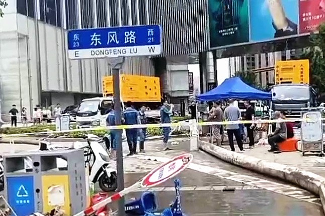 开云（中国）官方泵业排涝突击队在排涝现场